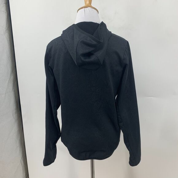 Nike Vixen Hooded Jacket Womens S Black Jacquard Full Zip Therma Fit Lightweight - Picture 7 of 14